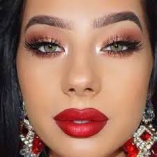 eyeshadow makeup for red dress step