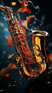 saxophones gleam with golden melos