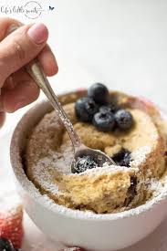 easy breakfast mug cake blueberries