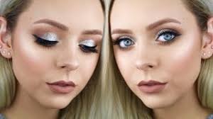dramatic silver prom makeup tutorial