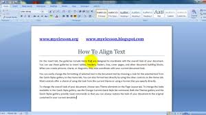 Ms Word Format Text Better With Justify Alignment Youtube