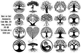 Tree of Life Silhouette AI EPS PNG by FrankiesDaughtersDesign on  @creativemarket | Signification arbre de vie, Tatouage arbre de vie, Dessin  arbre de vie