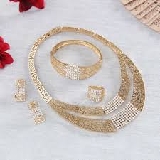 two layered gold plated jewellery set