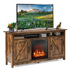 Gymax 60 Industrial Fireplace Tv