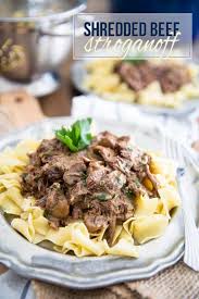 shredded beef stroganoff the healthy