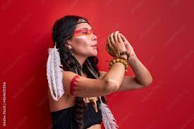 female with art native american