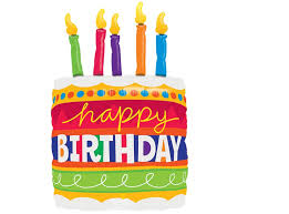 Happy Birthday Cake 35" Balloon - Fog Town Toys