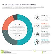 Isolated Pie Chart Infographics Stock Illustration