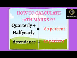 how to calculate 10th marks