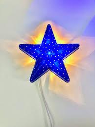 Retro Ikea Blue Star Wall Lamp Smila