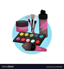 visagiste profession icon makeup tools