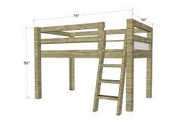 A loft bed with a desk is a welcome addition to a kid's or guest room. Free Woodworking Plans To Build A Twin Low Loft Bunk Bed The Design Confidential