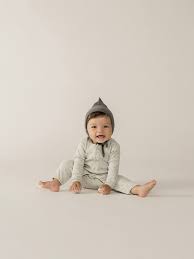 Quincy Mae Ribbed Baby Jumpsuit Dove