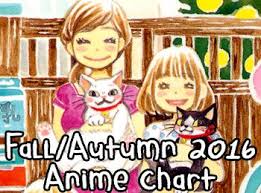 Fall Autumn 2016 Anime Chart 1 0 Neregate Otaku Tale