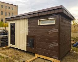 Какие строения с террасой, туалетом и бассейном будут уместны на дачном участке? Banya Kapitalnaya Stilnaya 4 H 2 3 M Pod Klyuch V Chelyabinske