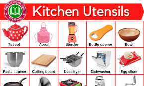 50 kitchen utensils items and