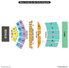 mann center seating charts views