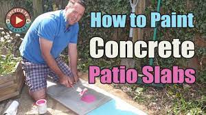 can i paint concrete patio slabs