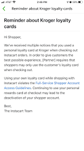 We provide aggregated results from multiple you can easily access information about kroger google play gift card by clicking on the most. Yeah So I Don T Even Have A Kroger Card Anyone Else Get This Message Today Instacartshoppers