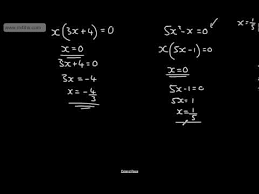 Gcse Maths Quadratic Equations 2
