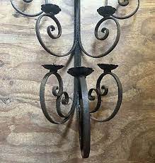 Large Antique Black Wrought Iron Wall