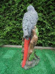 parrot concrete garden ornament ebay