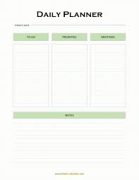 Daily Planner Templates Word Excel Pdf