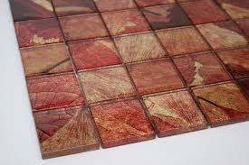Gold Brown Glass Mosaic Tile