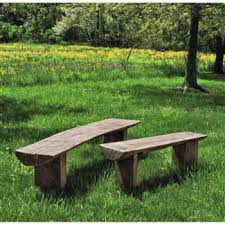 Small Bois Country Rustic Outdoor Bench
