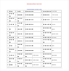 10 Free Download Morse Code Chart Templates In Word Free