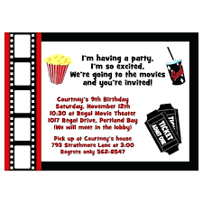 Movie Ticket Invitation Party Invitation Editable Hollywood