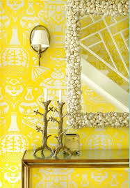 free yellow wallpaper foyer