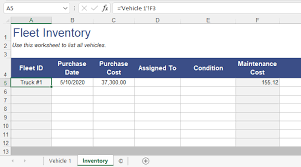 vehicle maintenance log template for excel