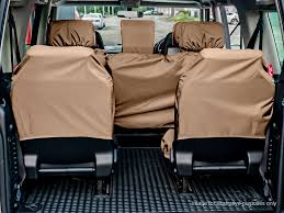 3rd Row Waterproof Seat Covers In Sand