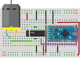 control dc motors with an arduino