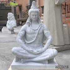 Custom Made White Marble Shiva Statue