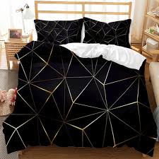 3d Black Triangle Pattern Comforter