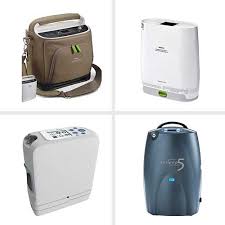 portable oxygen concentrator on in