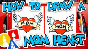 how to draw a with wings for mom