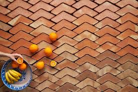 clean tile floors made of terracotta