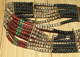 antique maasai tribe bead necklace
