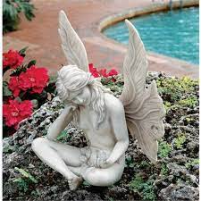 Toscano Gazing Garden Fairy Statue