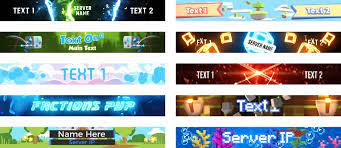 Choose your template and enter the text you want on it. Minecraft Server Banner Guide Woodpunch S Graphics Shop