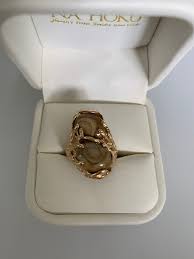 na hoku sultan 14k gold c ring gem