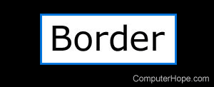 colored border around text with html