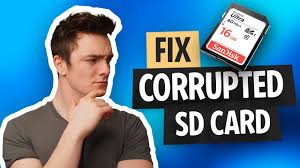 fix corrupted sd card