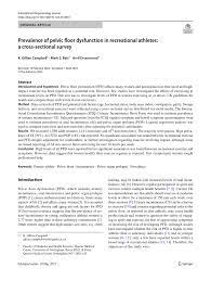 prevalence of pelvic floor dysfunction