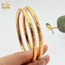copper gold plated indian bangles for