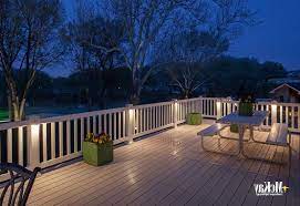 modern garden low voltage deck lighting