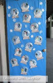 winter and holiday clroom doors